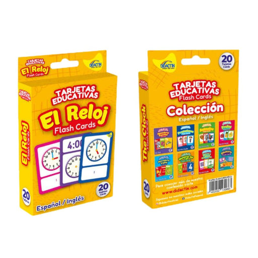 Didactin Flash Cards Es E Ingl El Reloj - Farmacias Arrocha