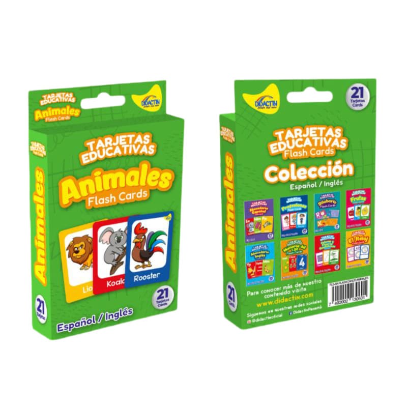 Didactin Flash Cards Esp Ing Animales - Farmacias Arrocha