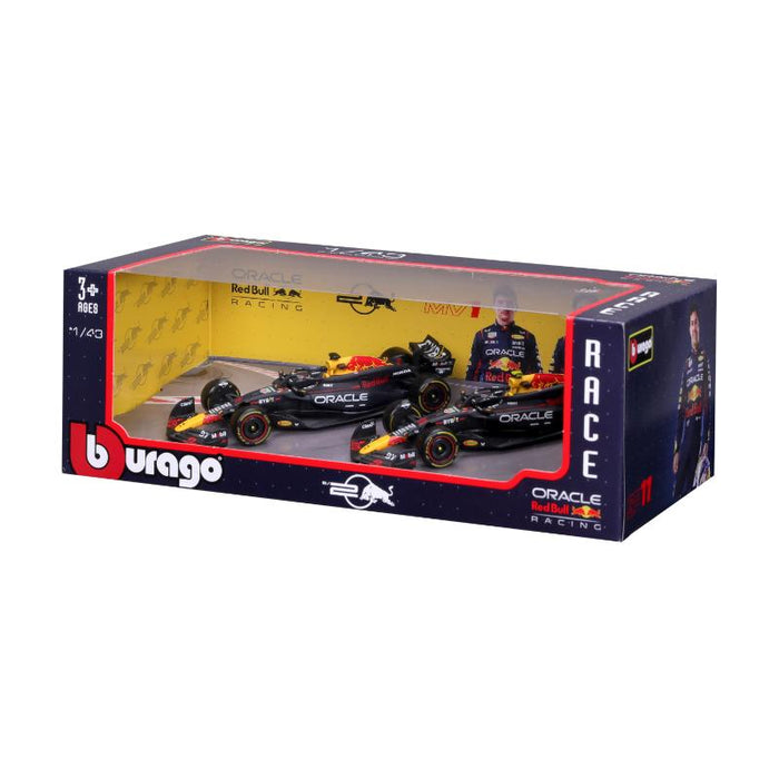 Burago 1:43 F1 Racing Red Bull (RB19) 2 Pack Coleccionable