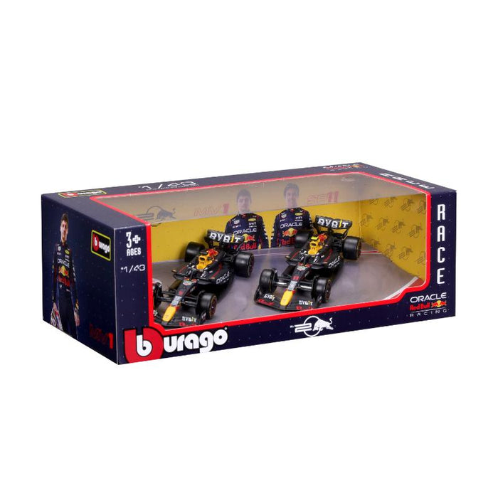 Burago 1:43 F1 Racing Red Bull (RB19) 2 Pack Coleccionable