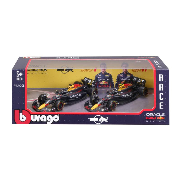 Burago 1:43 F1 Racing Red Bull (RB19) 2 Pack Coleccionable