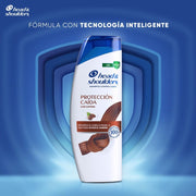 Shampoo Control Caspa Head & Shoulders Protección Caída 375 ml + 180 ml Pack 2 Unidades - Farmacias Arrocha