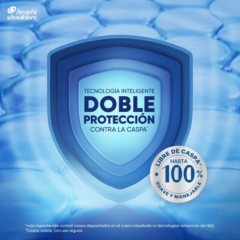 Shampoo Control Caspa Head & Shoulders Protección Caída 375 ml + 180 ml Pack 2 Unidades - Farmacias Arrocha