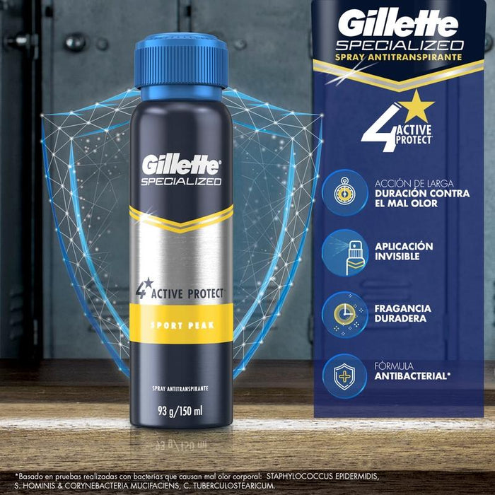 Spray Antitranspirante Gillette Specialized Sport Peak 93 g