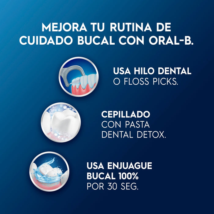 Pasta de dientes Oral-B Pack detox Sarro Prevent 31 ml + Cepillo de dientes Indicator Negro