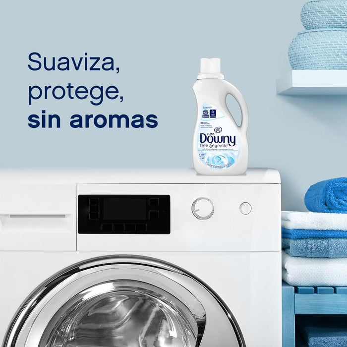 Suavizante Downy Free & Gentle, Para Pieles Sensibles, 1.31L