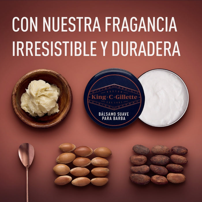 Bálsamo para barba King C. Gillette cuidado y suvavidad de barba 75ml