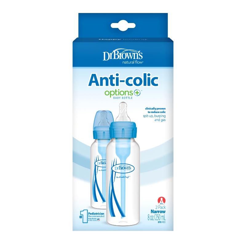 Dr Brown'S Set 2 Biberón Anti Cólico Cuello Estrecho 8oz B - Farmacias Arrocha