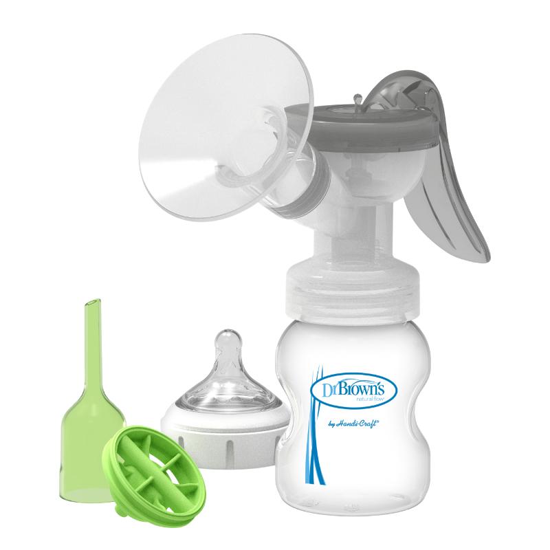 Dr Brown'S Extractor de leche manual y biberón de cuello ancho anticólicos - Farmacias Arrocha