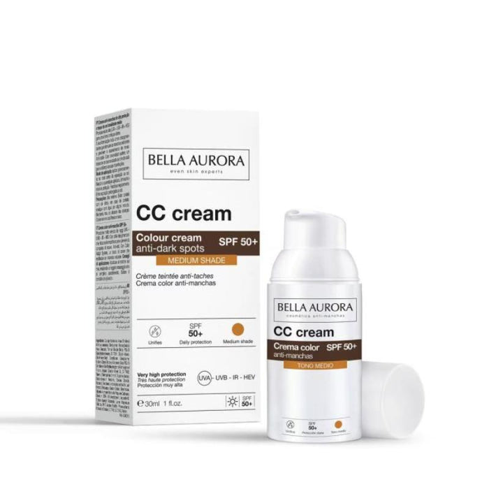 Bella Aurora Crema Cc Antimanchas Tono Medio