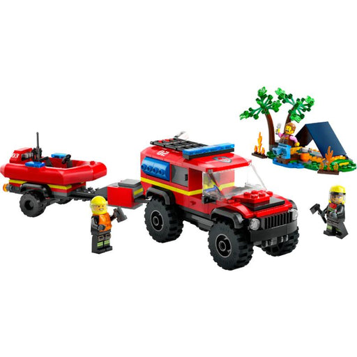 Lego City Bomberos 4x4 con Lancha De Rescate - Farmacias Arrocha