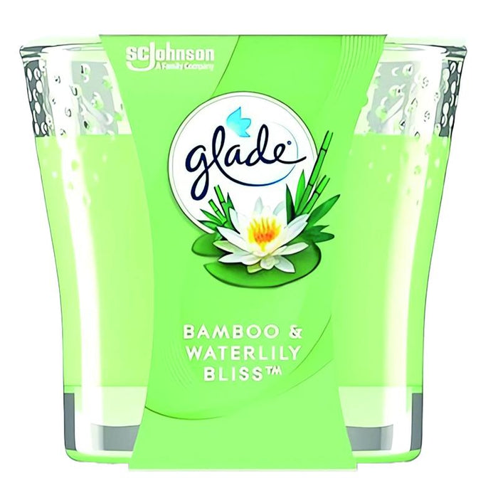 Glade 1 Wick Candle 3.48Oz Bamboo Waterlily