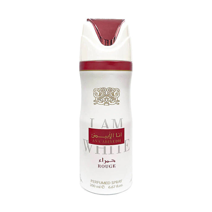 Lattafa Body Spray Ana Abiyedh Rouge 200Ml - Farmacias Arrocha