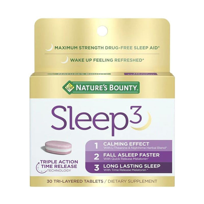 Nature's Bounty Sleep3 Tri-Layer Melatonin 10Mg 30Tabs