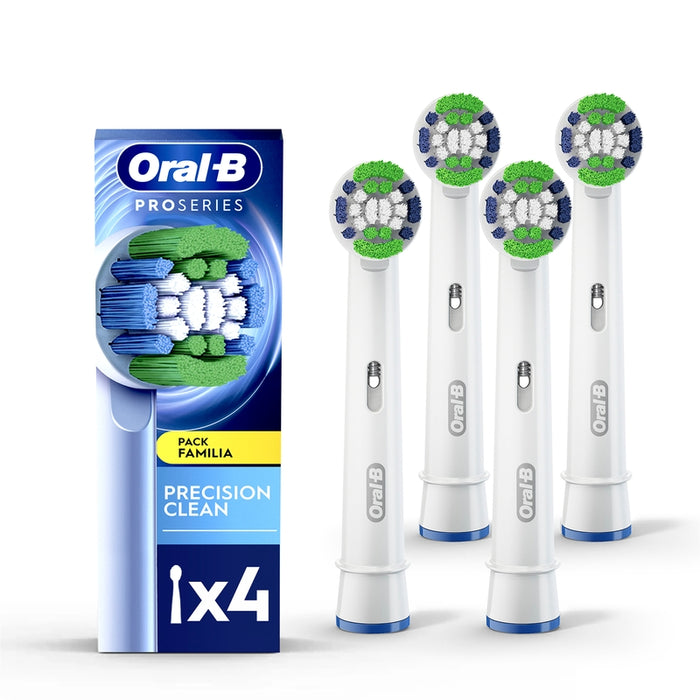 Cabezal Redondo de Repuesto para Cepillo Eléctrico, Oral-B Precision Clean, 4 Unidades