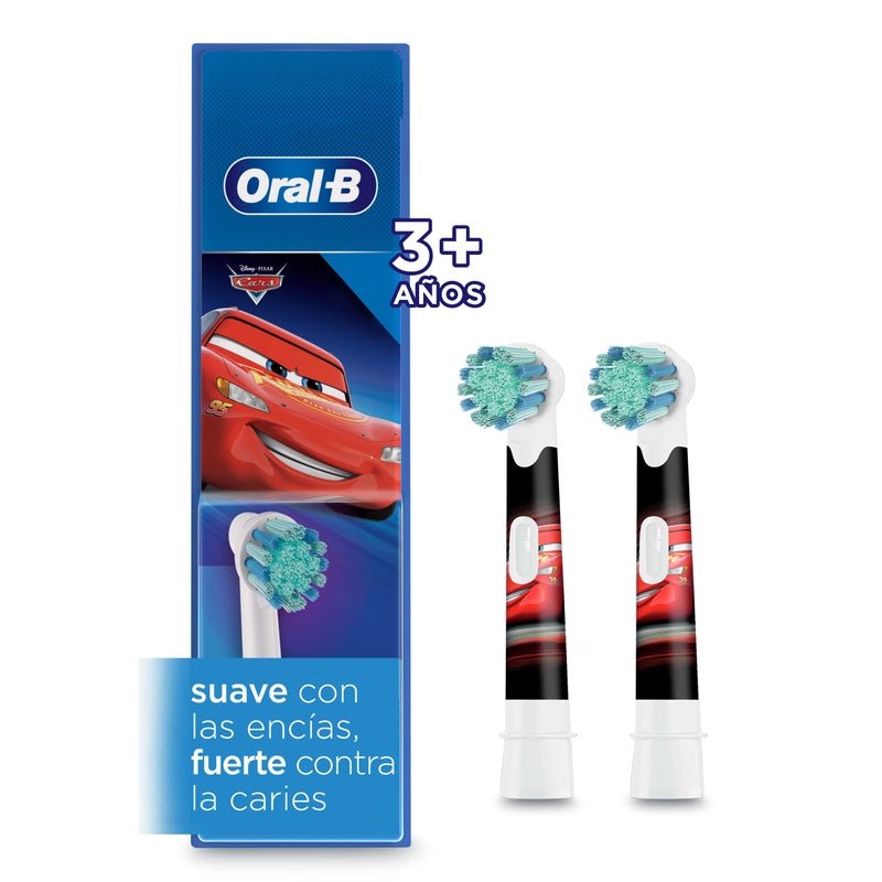 Cabezales de Repuestos para Cepillo de dientes Eléctrico Oral - B Disney Cars 2 Unidades - Farmacias Arrocha