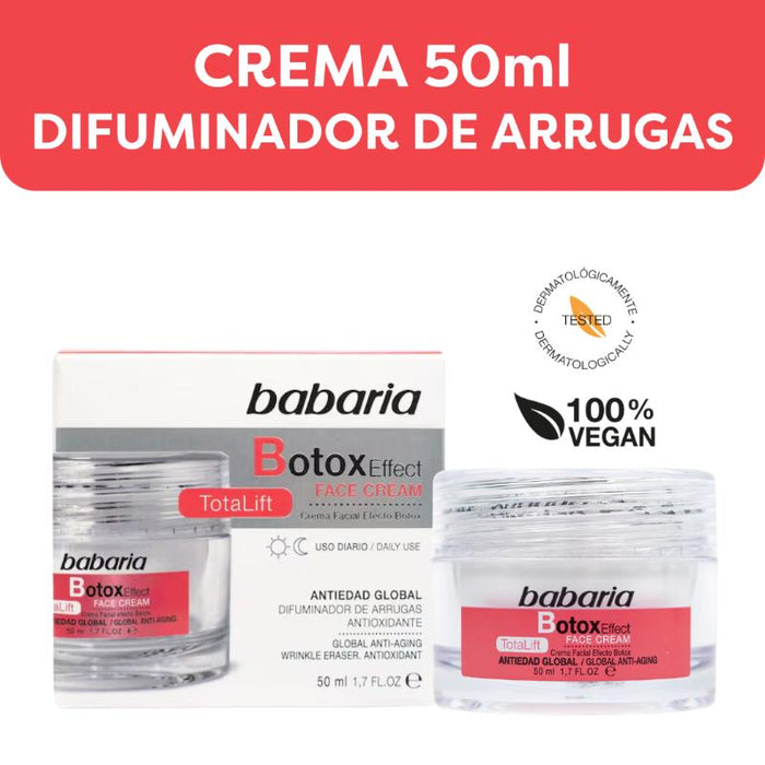 Babaria Crema Botox Effect Antiarrugas 50ml