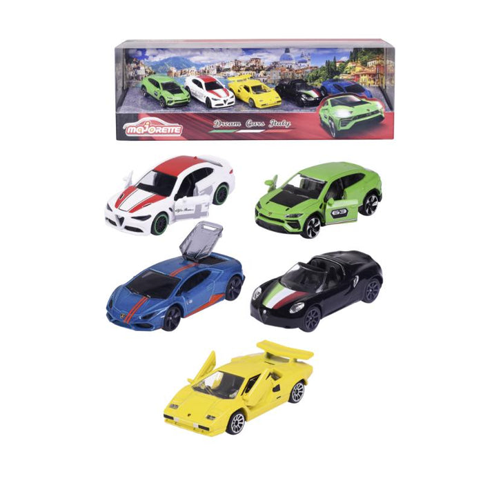 Majorette Dream Cars Italy, 5 Pieces Giftpack