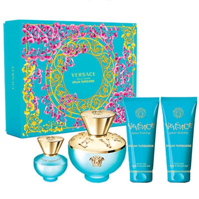 Versace Dylan Turquoise Set: EdT 100ml +BG 100ml + BSG 100ml + ET 5ml