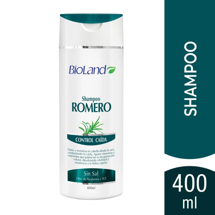 Bioland Shampoo Control Caída Romero 400Ml