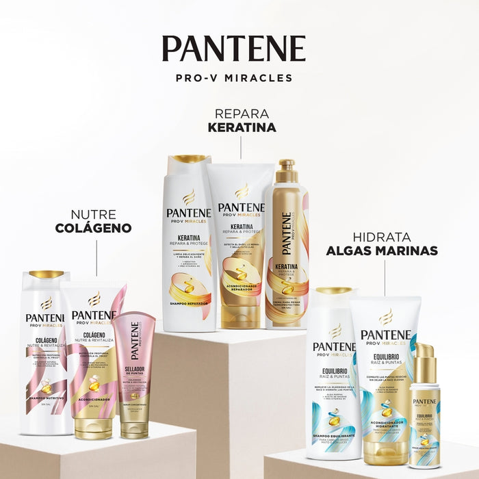 Shampoo Reparador Pantene Pro-v Miracles Keratina Repara Y Protege 300 ml