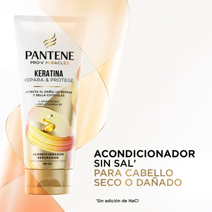 Acondicionador Reparador Pantene Pro-v Miracles Keratina Repara Y Protege 250 ml