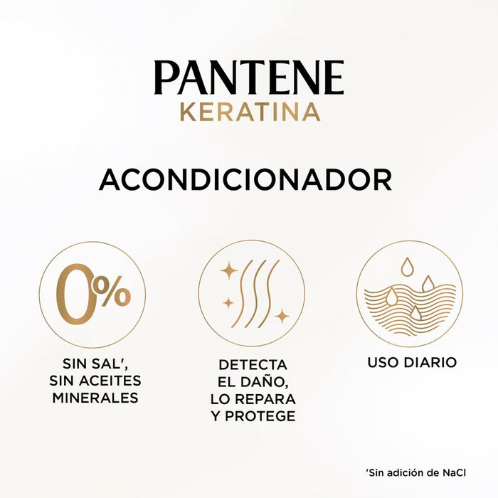 Acondicionador Reparador Pantene Pro-v Miracles Keratina Repara Y Protege 250 ml