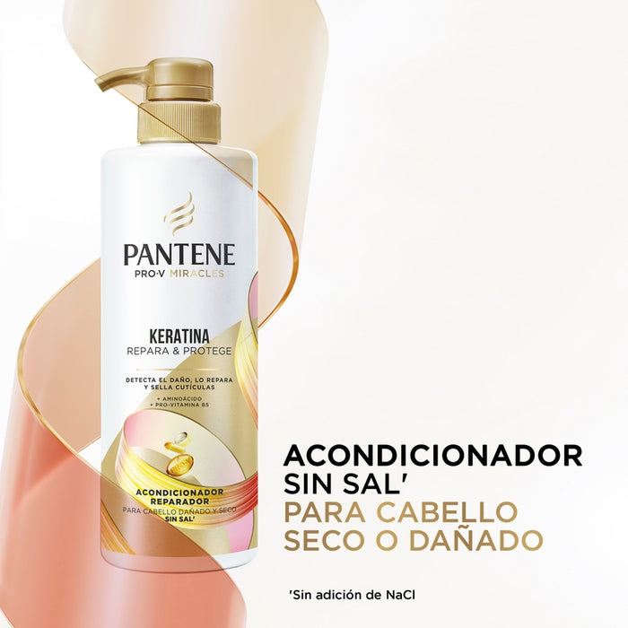 Acondicionador Reparador Pantene Pro-v Miracles Keratina Repara Y Protege 510 ml