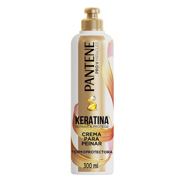 Crema Para Peinar Pantene Pro-v Miracles Keratina Repara Y Protege Termoprotectora 300 ml