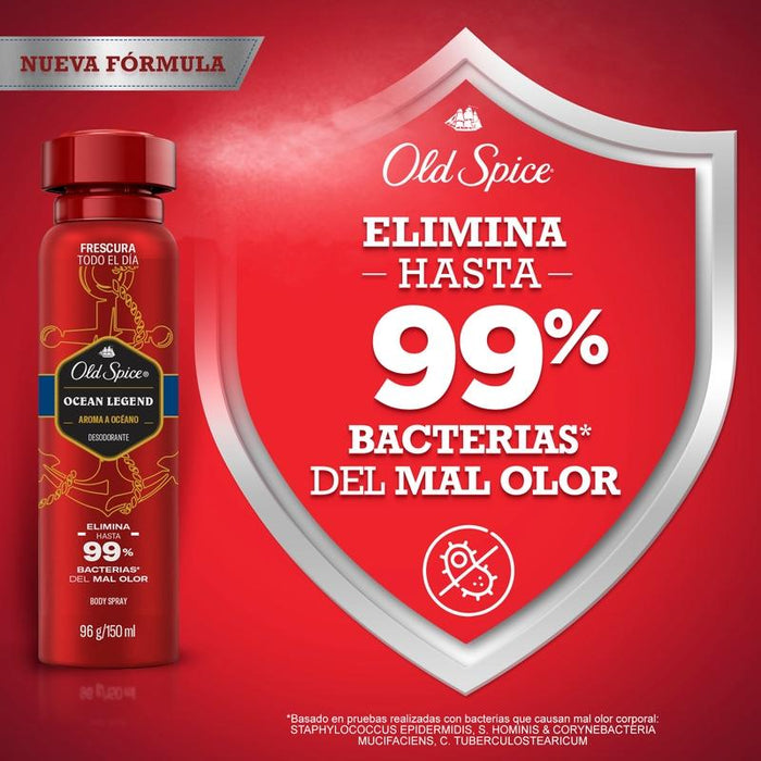 Desodorante Body Spray Old Spice Ocean Legend 96 g/150 ml