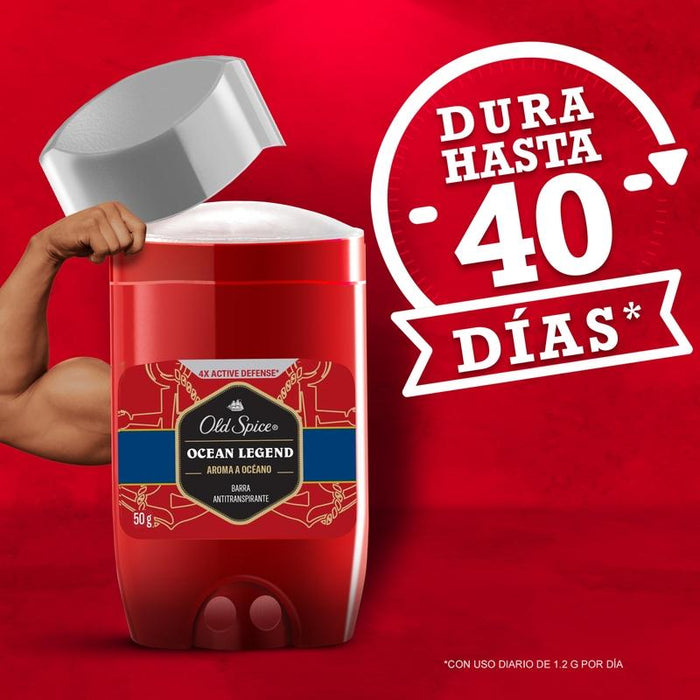 Barra Antitranspirante Old Spice Ocean Legend 50 g