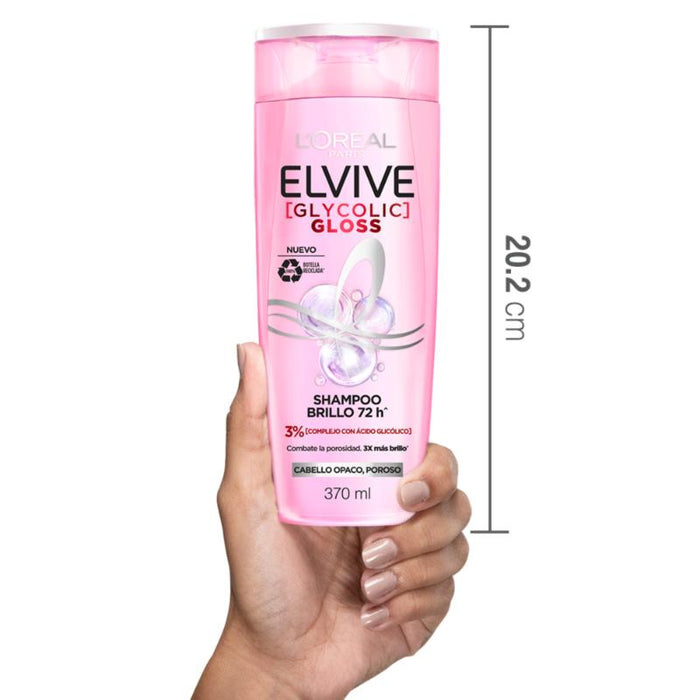 Shampoo L'Oreal Paris Elvive Glycolic Gloss 370 Ml