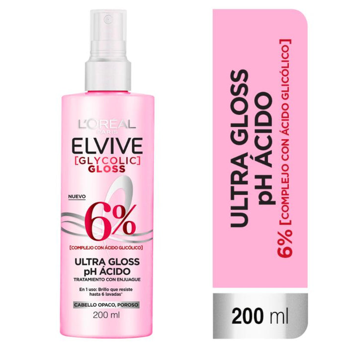 Acidifier L'Oreal Paris Elvive Glycolic Gloss 200 Ml