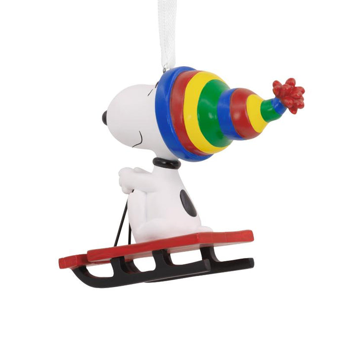 Ornament Rsn Snoopy Sled