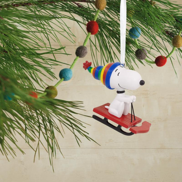 Ornament Rsn Snoopy Sled