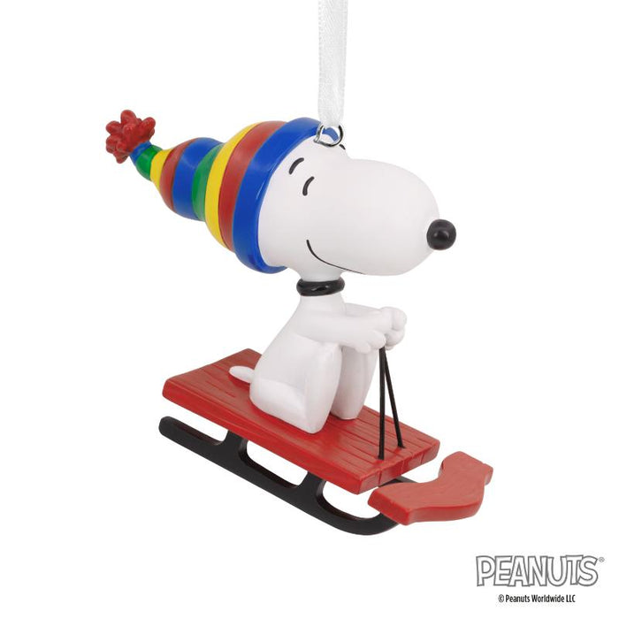 Ornament Rsn Snoopy Sled