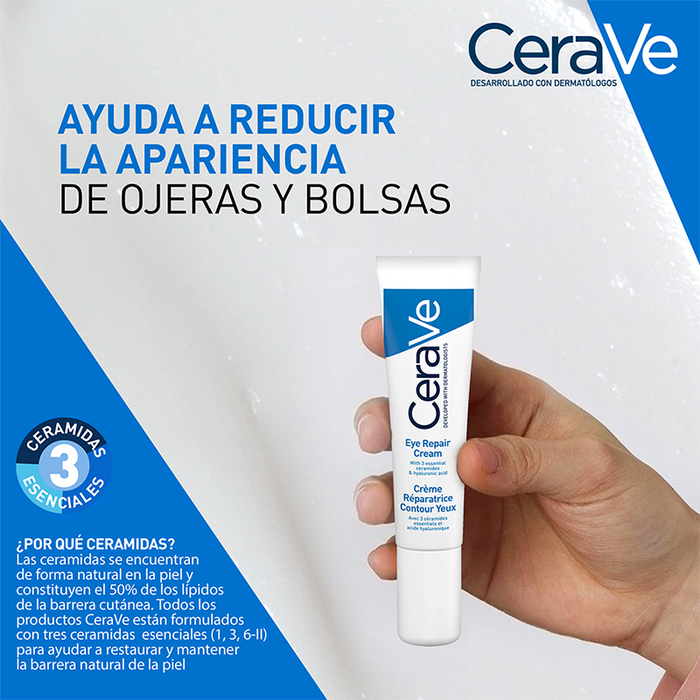 Cerave Kit Locion Hidratante de rostro + Reparadora de ojos + regalos