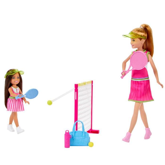 Barbie Chelsea y Stacie en Clases de Tenis