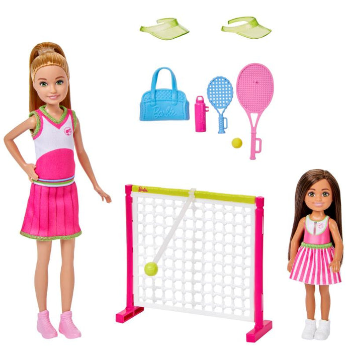 Barbie Chelsea y Stacie en Clases de Tenis