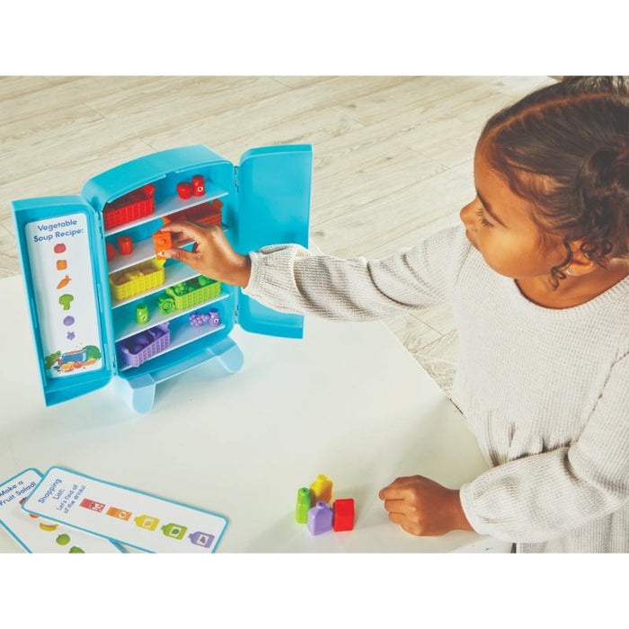 Learning Resources Mini Refrigerador para Clasificar Snacks