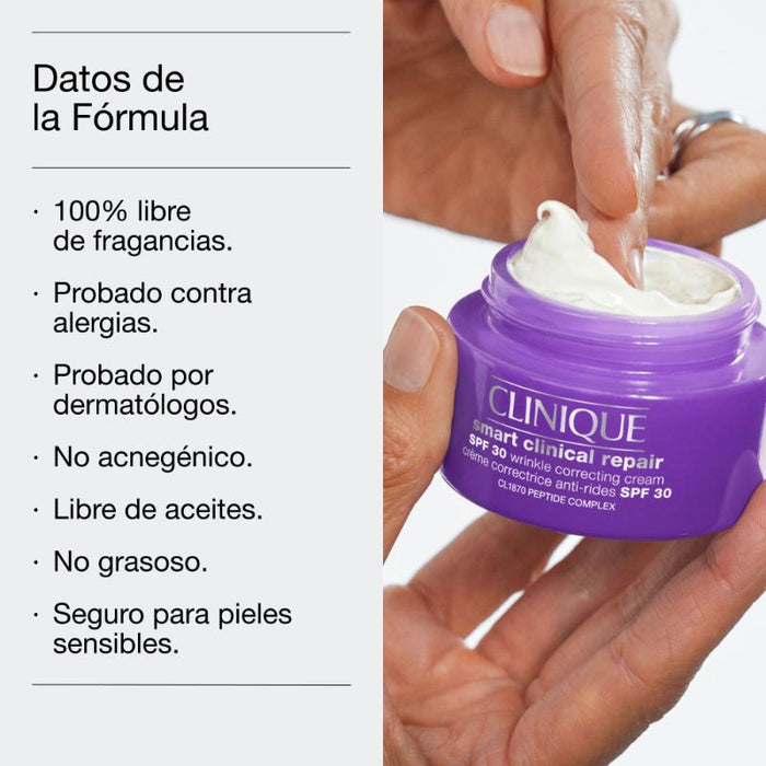 Clinique Crema Humectante Smart Clinical Repair™ Antiarrugas Spf 30 50 Ml