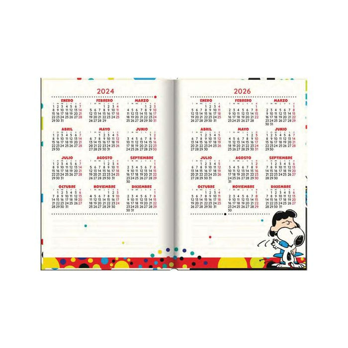 Agenda Diaria 2025 Empastada Snoopy