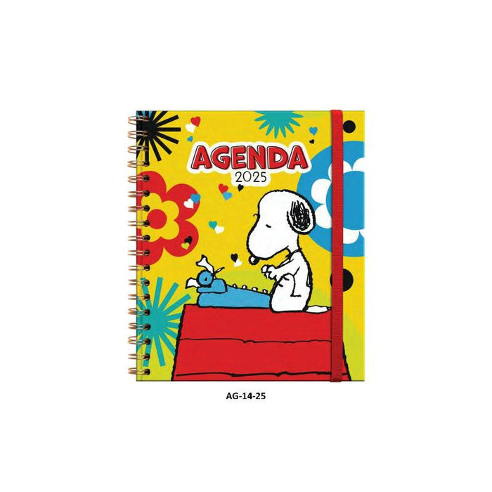 Agenda Diaria 2025 Espiral Snoopy