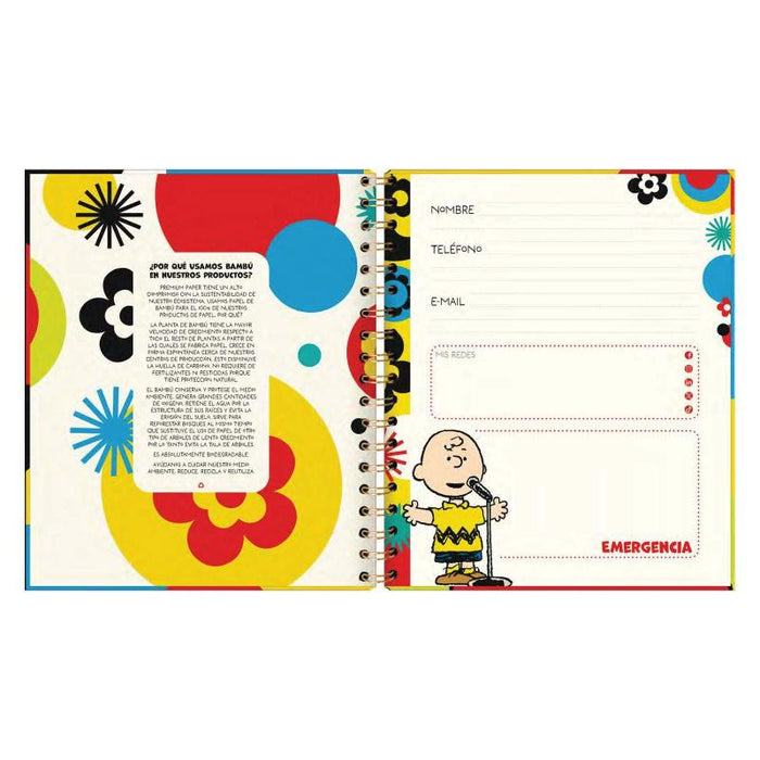 Agenda Diaria 2025 Espiral Snoopy