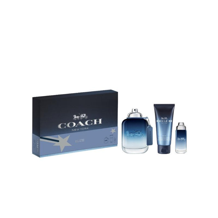 Coach Men Blue Set Edt 100 Ml + Sg 100 Ml + Edt 15 Ml