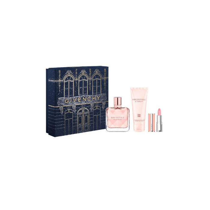 Givenchy Set de fragancia Femenina Irresistible Eau de Parfum 50 mll + Loción corporal hidratante 75 ml + Mini labial Le Rouge Sheer Velvet 1.5 gms.