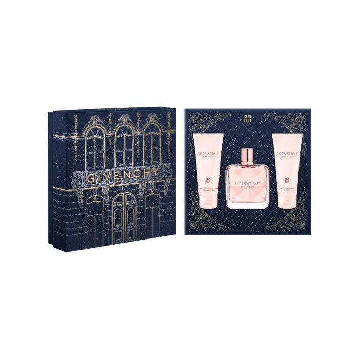 Givenchy Set de fragancia femenina Irresistible Eau de Parfum 80 ml + Loción corporal hidratante75 ml + Gel de ducha perfumado 75 ml