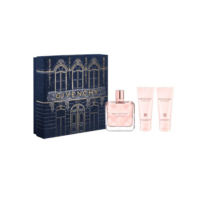 Givenchy Set de fragancia femenina Irresistible Eau de Parfum 80 ml + Loción corporal hidratante75 ml + Gel de ducha perfumado 75 ml