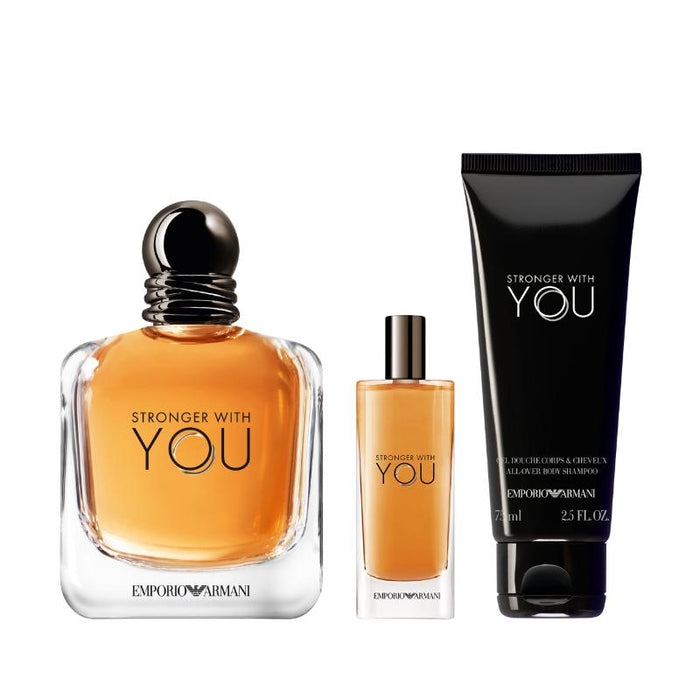 Giorgio Armani Set Emporio Stronger With You Homme Eau de Toilette 10ml + 15ml +75ml