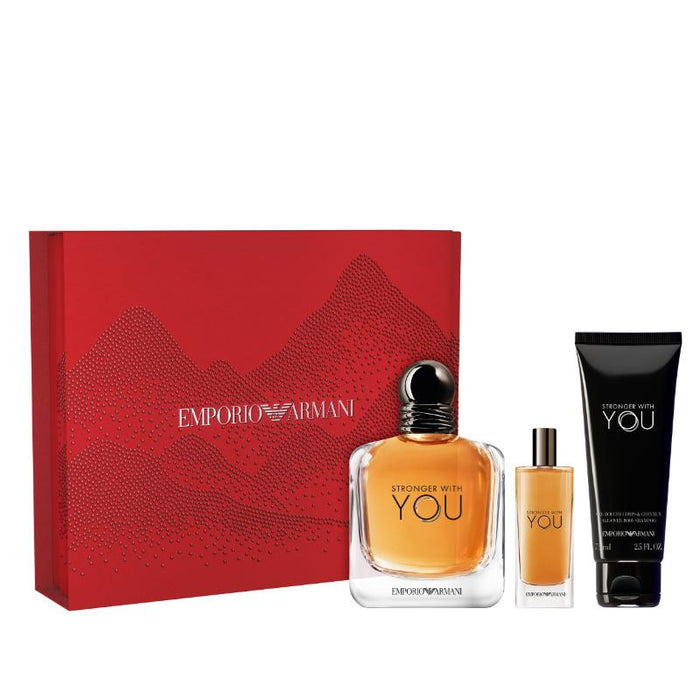 Giorgio Armani Set Emporio Stronger With You Homme Eau de Toilette 10ml + 15ml +75ml